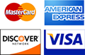 Accepting American Express, Discover, MasterCard and VISA Accepting American Express, Discover, MasterCard and VISA